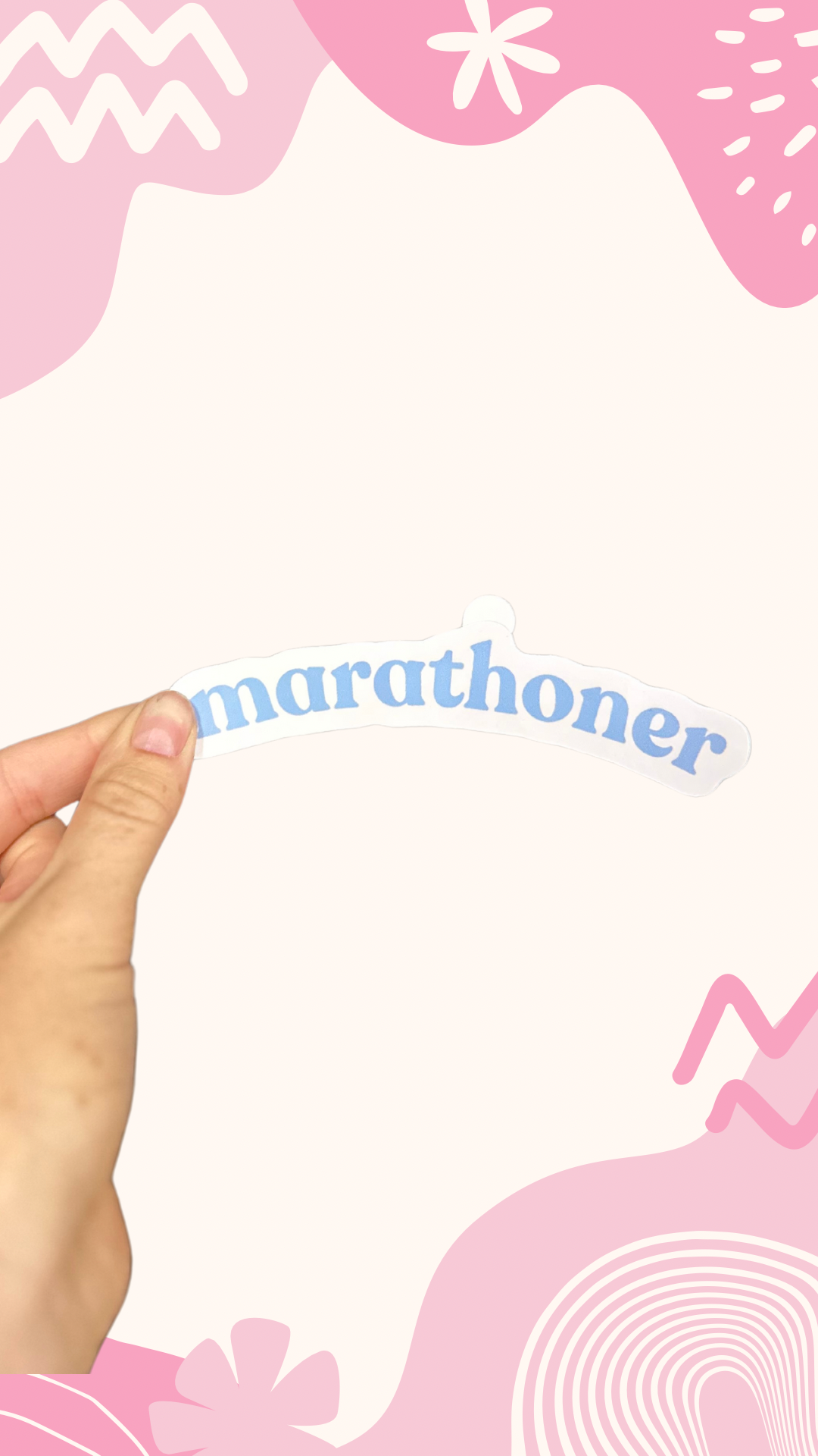 Marathoner sticker