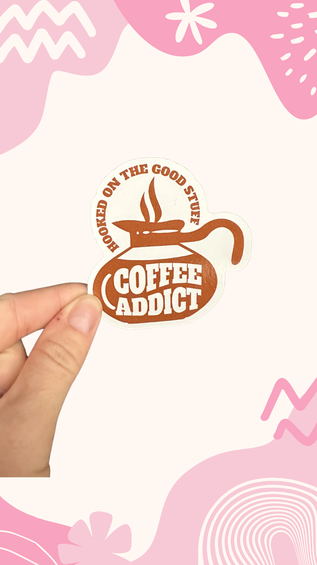 Coffee addict sticker ☕️